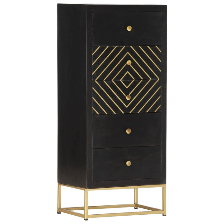 Byrå 45X30X105 Cm Massivt Mangoträ