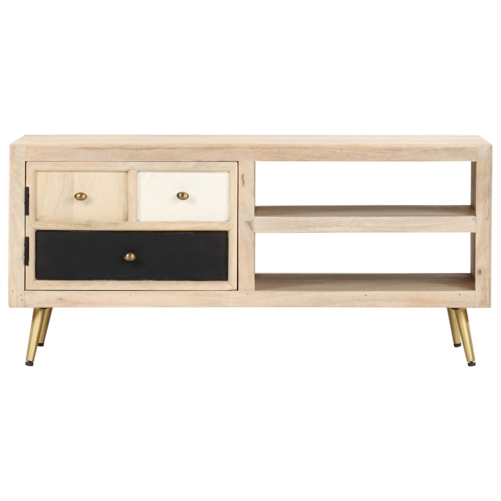 Soffbord 90X45X40 Cm Massivt Mangoträ