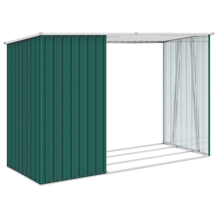 Vedskjul 245X98X159 Cm Galvaniserat Stål