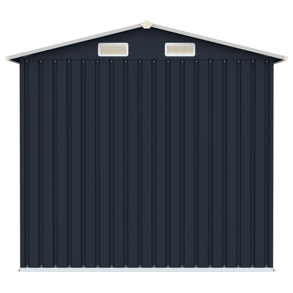 Trädgårdsskjul 205X129X183 Cm Galvaniserat Stål