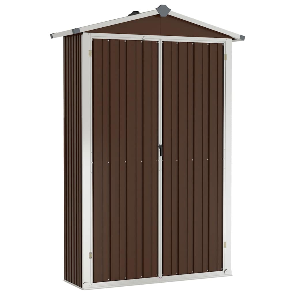Trädgårdsskjul 116X45X175 Cm Galvaniserat Stål
