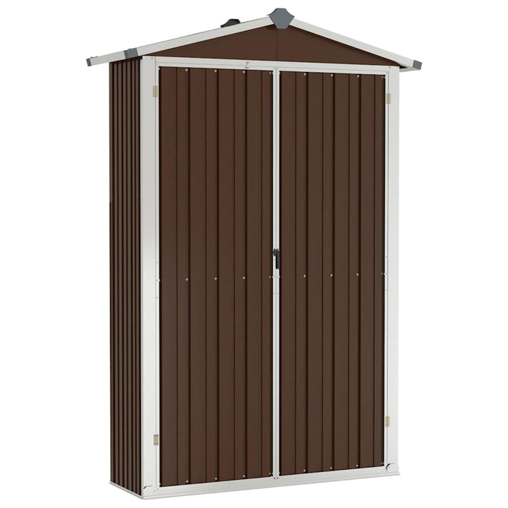 Trädgårdsskjul 116X45X175 Cm Galvaniserat Stål