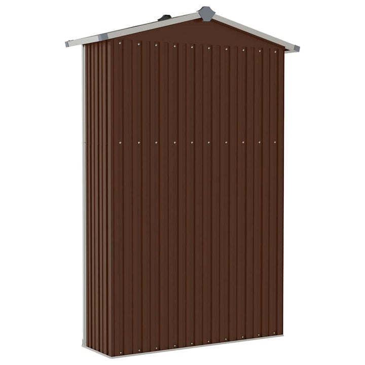 Trädgårdsskjul 116X45X175 Cm Galvaniserat Stål