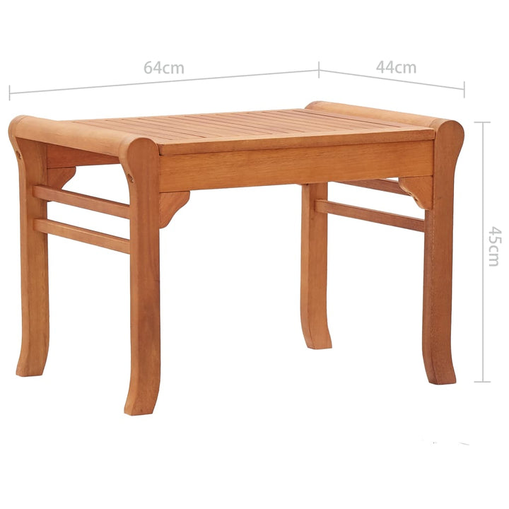 Trädgårdsbänk 64 Cm Massivt Eukalyptusträ