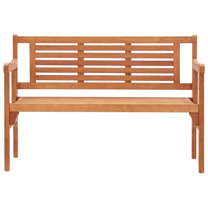 Hopfällbar Trädgårdsbänk 120 Cm Massivt Eukalyptusträ