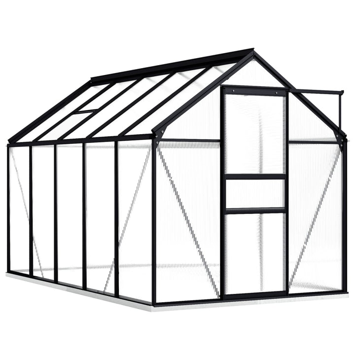 Växthus Med Basram Antracit Aluminium 5,89 M²