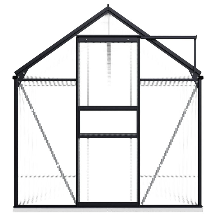 Växthus Med Basram Antracit Aluminium 5,89 M²