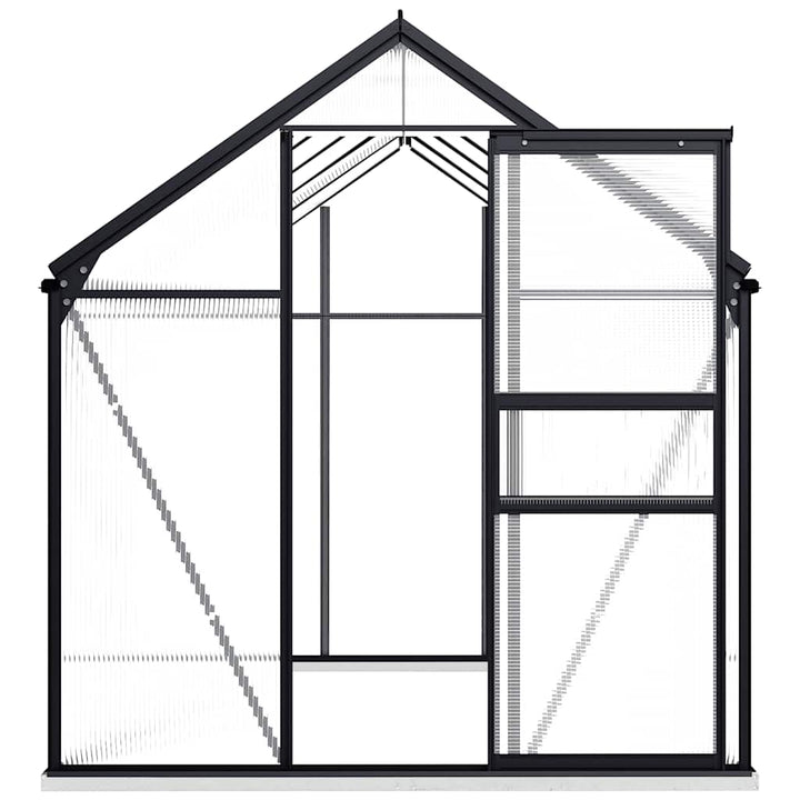 Växthus Med Basram Antracit Aluminium 5,89 M²