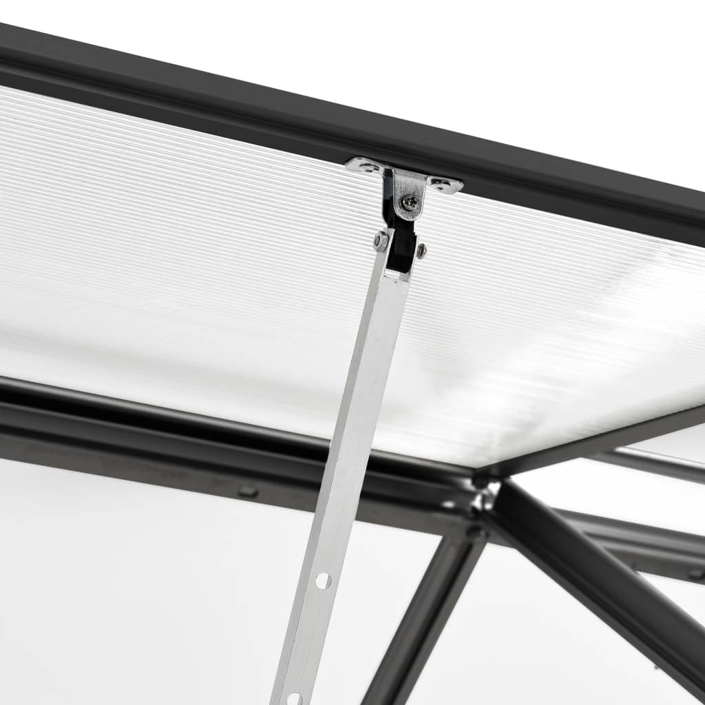 Växthus Med Basram Antracit Aluminium 5,89 M²