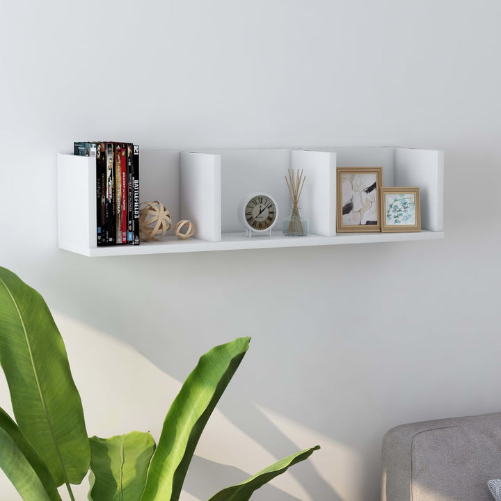 Cd-Hylla Åldrat Trä 75X18X18 Cm Konstruerat Trä