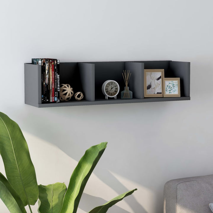 Cd-Hylla Åldrat Trä 75X18X18 Cm Konstruerat Trä