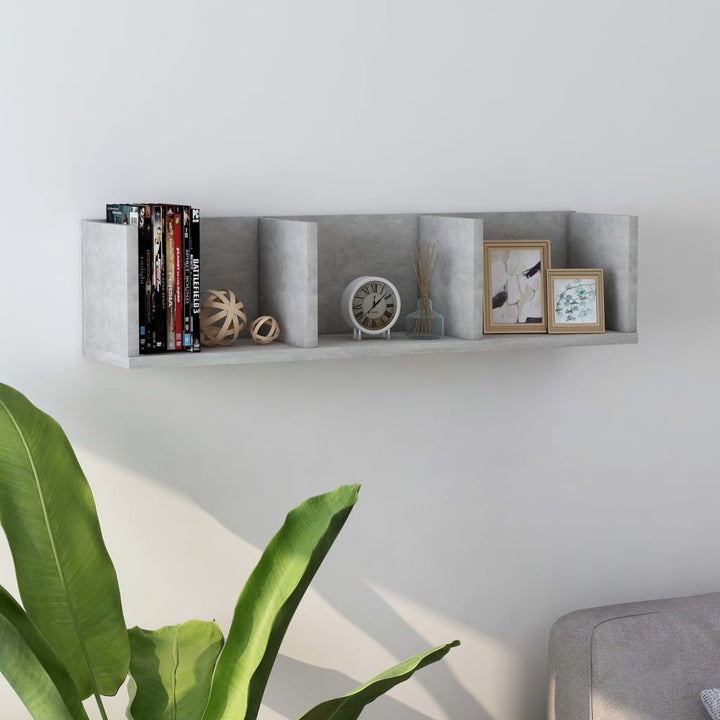 Cd-Hylla Åldrat Trä 75X18X18 Cm Konstruerat Trä