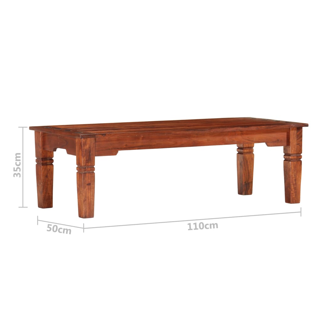 Soffbord 110X50X35 Cm Massivt Akaciaträ