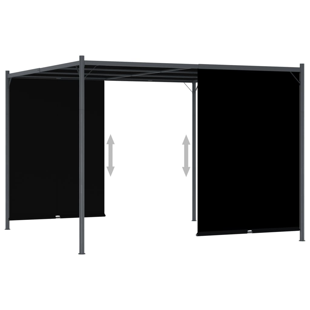 Pergola Med Infällbart Tak 3X3 M