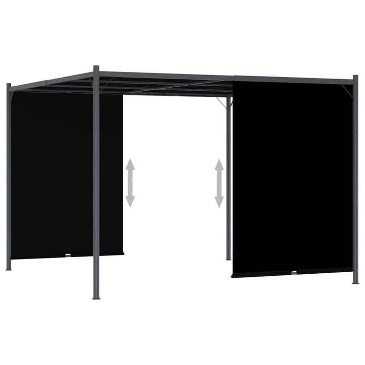 Pergola Med Infällbart Tak 3X3 M