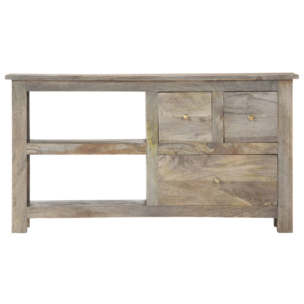 Tv-Bänk 100X30X55 Cm Massivt Mangoträ