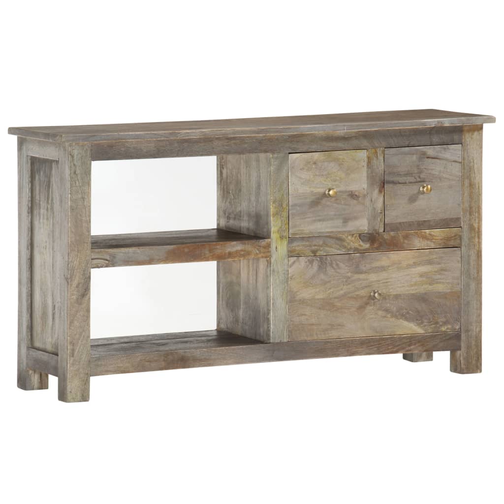 Tv-Bänk 100X30X55 Cm Massivt Mangoträ