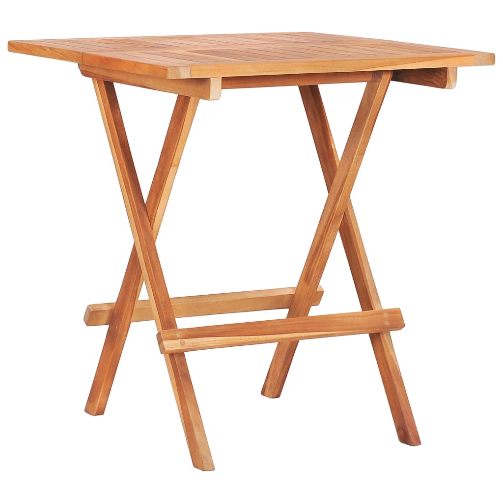 Hopfällbart Cafébord 60X60X65 Cm Massiv Teak