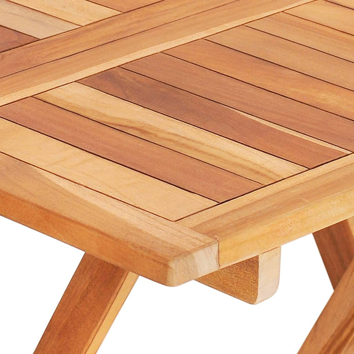 Hopfällbart Cafébord 60X60X65 Cm Massiv Teak
