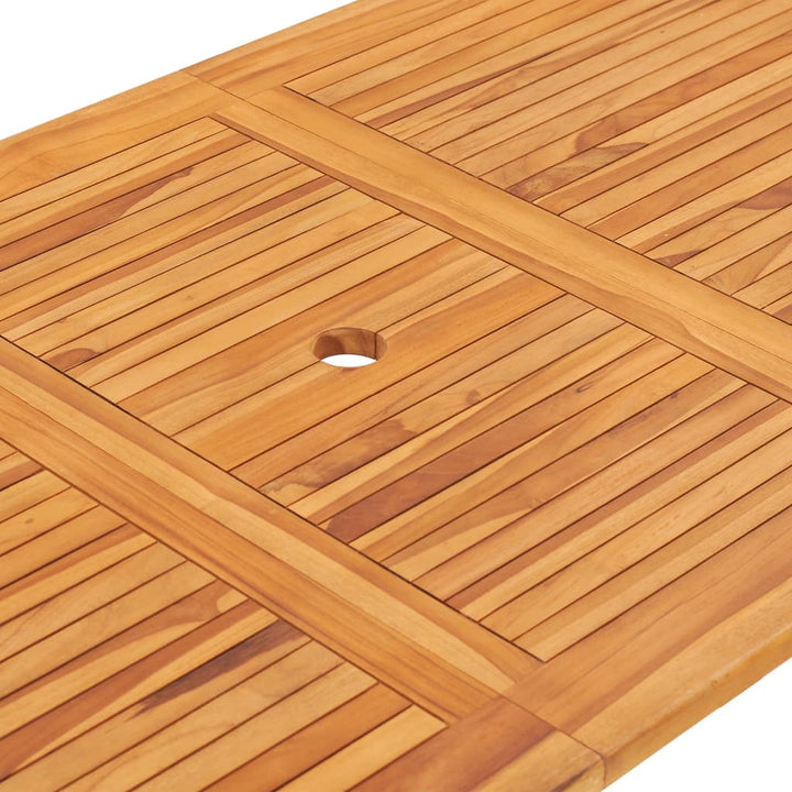 Hopfällbart Trädgårdsbord 160X80X75 Cm Massivt Teakträ