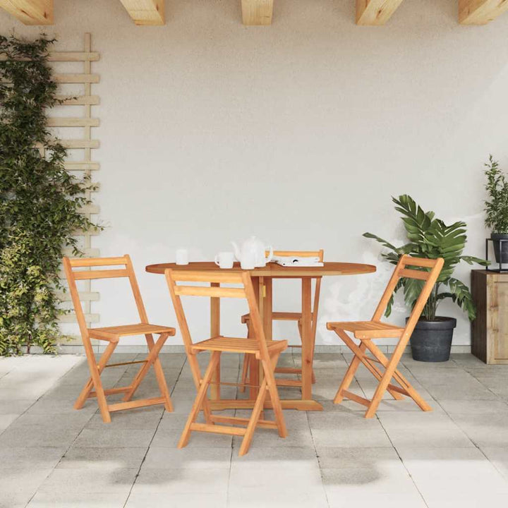 Hopfällbart Trädgårdsbord Massiv Teak