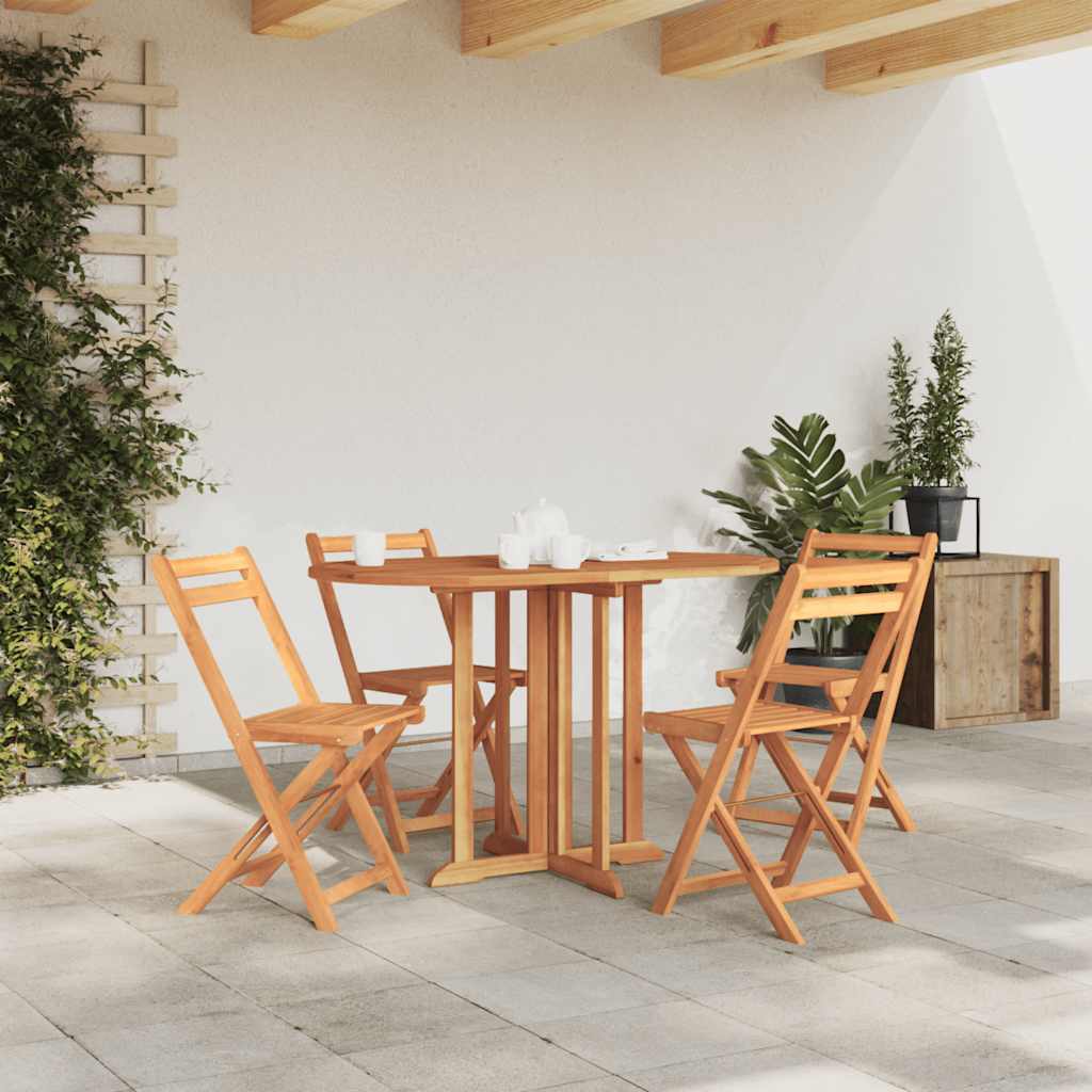 Hopfällbart Trädgårdsbord Massiv Teak