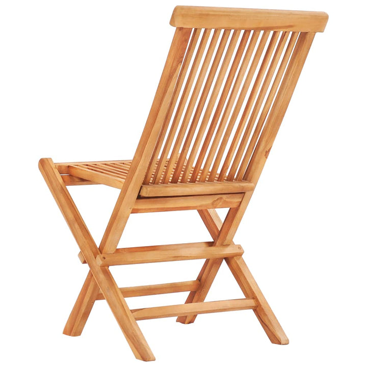 Hopfällbar Matgrupp För Trädgården 5 Delar Teak