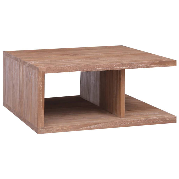Soffbord 70X70X30 Cm Massiv Teak