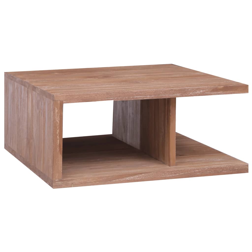 Soffbord 70X70X30 Cm Massiv Teak