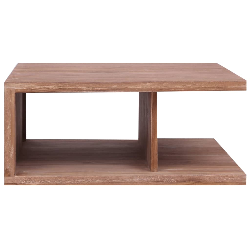 Soffbord 70X70X30 Cm Massiv Teak