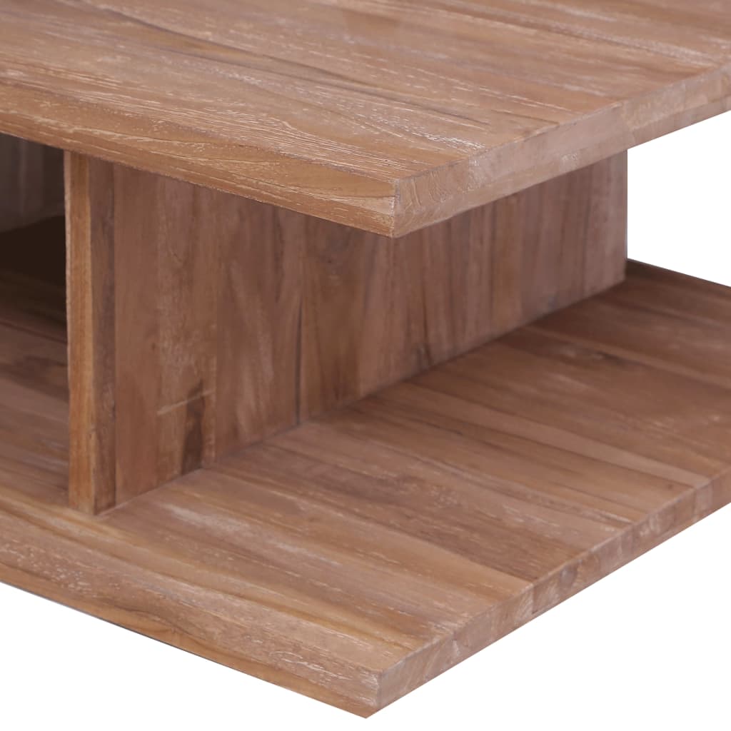 Soffbord 70X70X30 Cm Massiv Teak