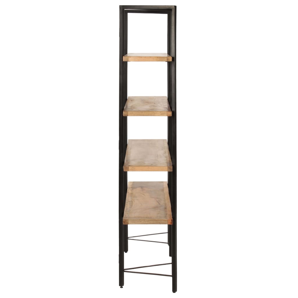 Bokhylla Med 4 Hyllplan 160X35X160 Cm Massivt Mangoträ