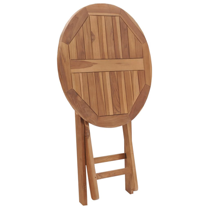 Hopfällbart Trädgårdsbord 60 Cm Massivt Teakträ