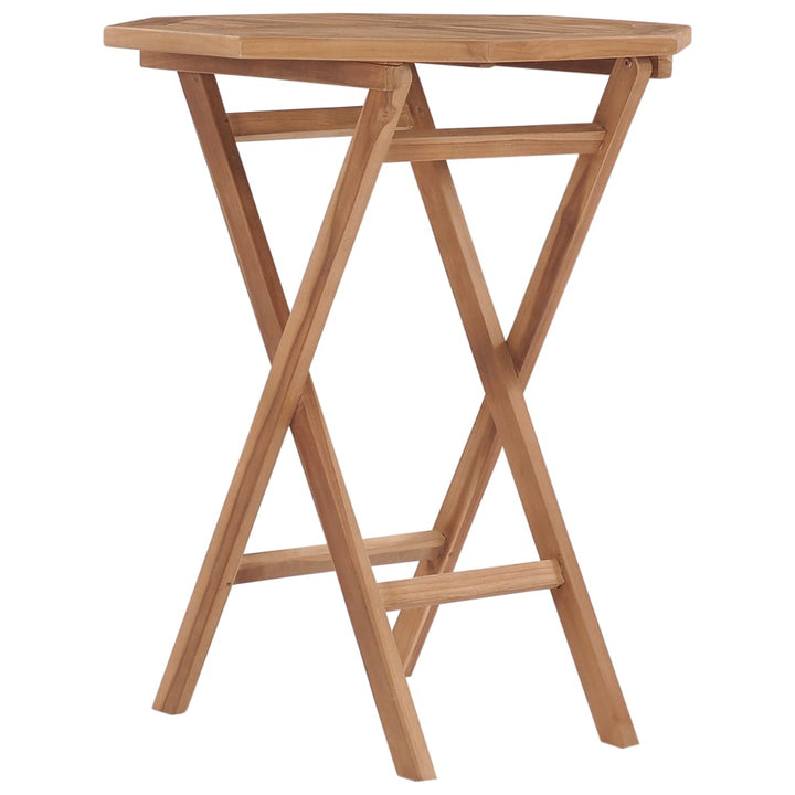 Hopfällbart Trädgårdsbord 60 Cm Massivt Teakträ