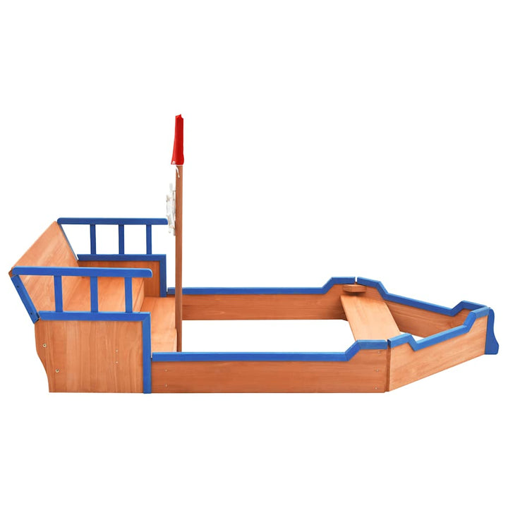 Sandlåda Piratskepp Furu 190X94,5X101 Cm
