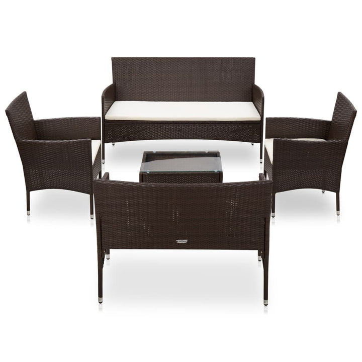 Loungegrupp Med Dynor 5 Delar Konstrotting