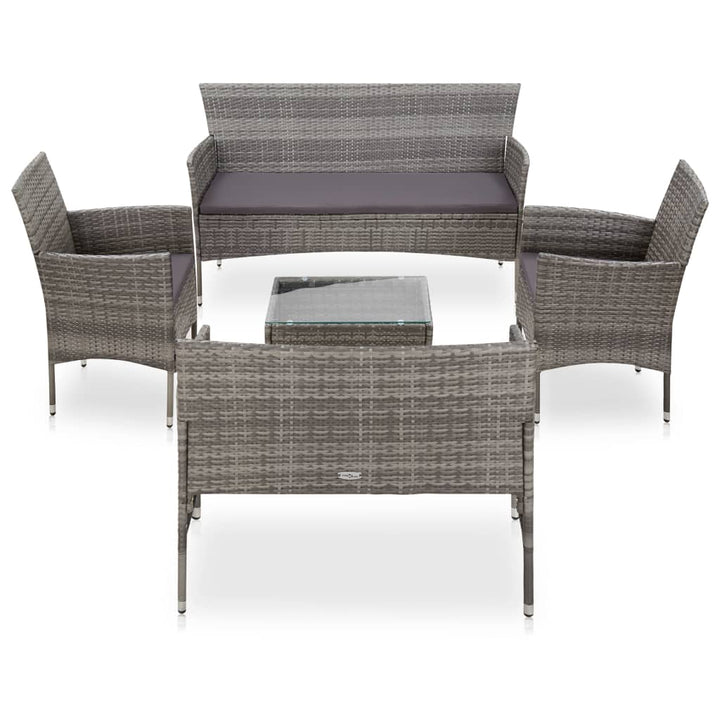 Loungegrupp Med Dynor 5 Delar Konstrotting