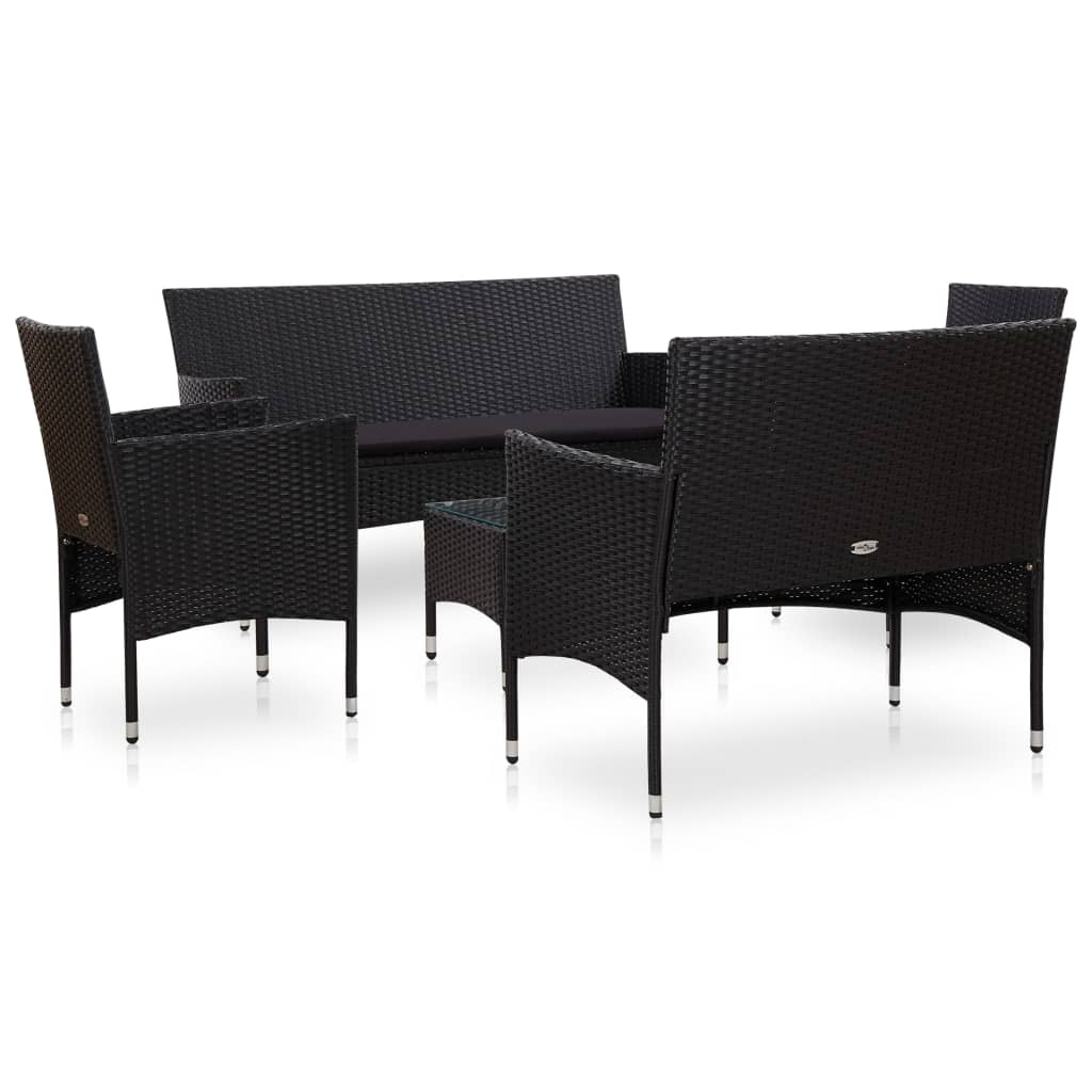 Loungegrupp Med Dynor 5 Delar Konstrotting