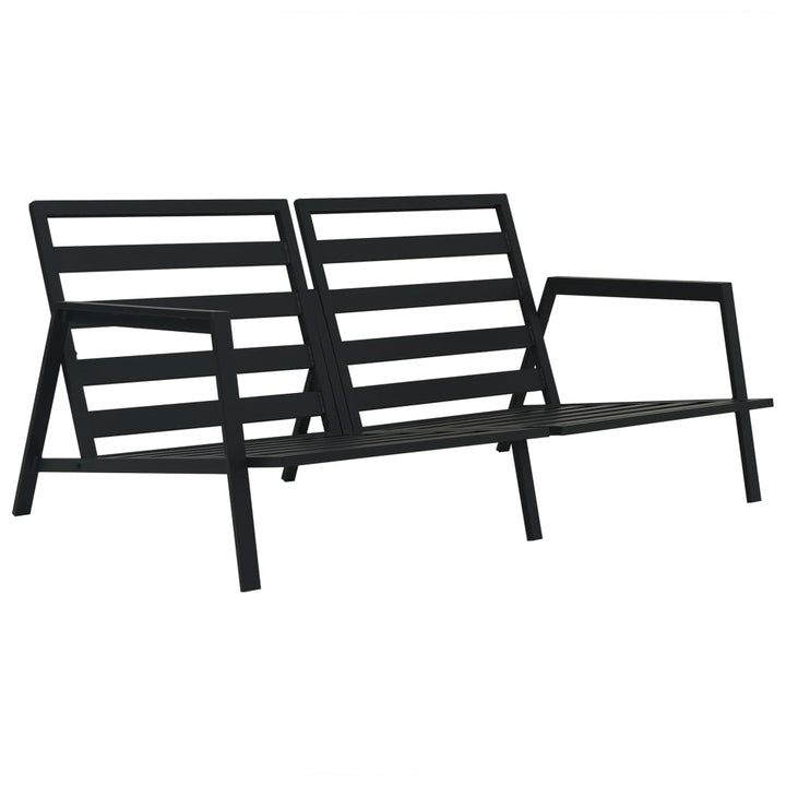 Loungegrupp För Trädgården Med Dynor 5 Delar Aluminium Mörkgrå