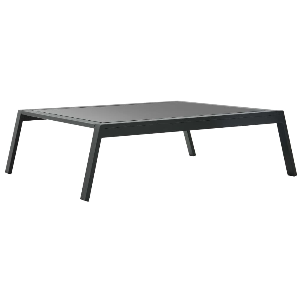 Loungegrupp För Trädgården Med Dynor 5 Delar Aluminium Mörkgrå