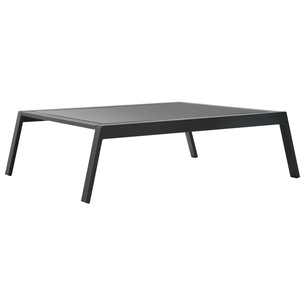 Loungegrupp För Trädgården Med Dynor 5 Delar Aluminium Mörkgrå