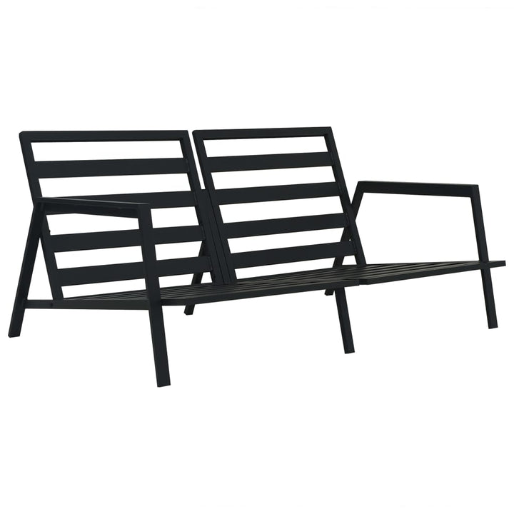 Loungegrupp För Trädgården Med Dynor 5 Delar Aluminium Mörkgrå