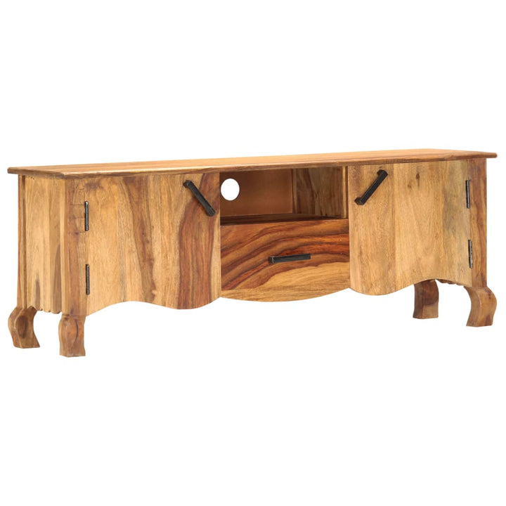 Tv-Bänk 115X30X42 Cm Massivt Trä