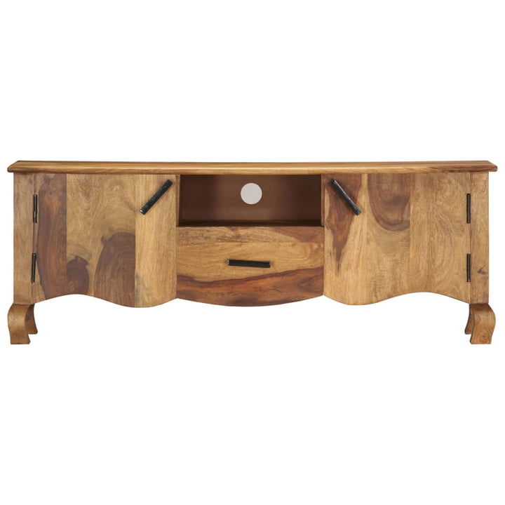 Tv-Bänk 115X30X42 Cm Massivt Trä