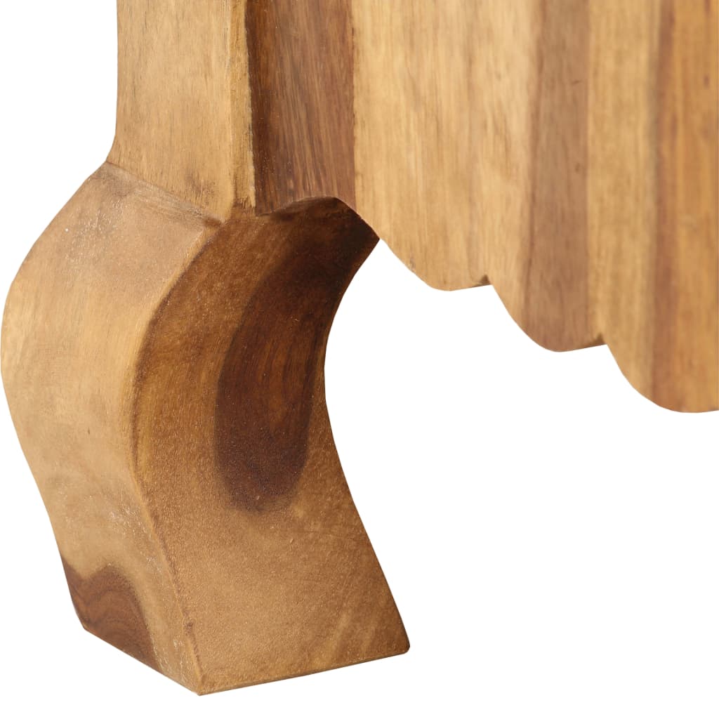 Tv-Bänk 115X30X42 Cm Massivt Trä