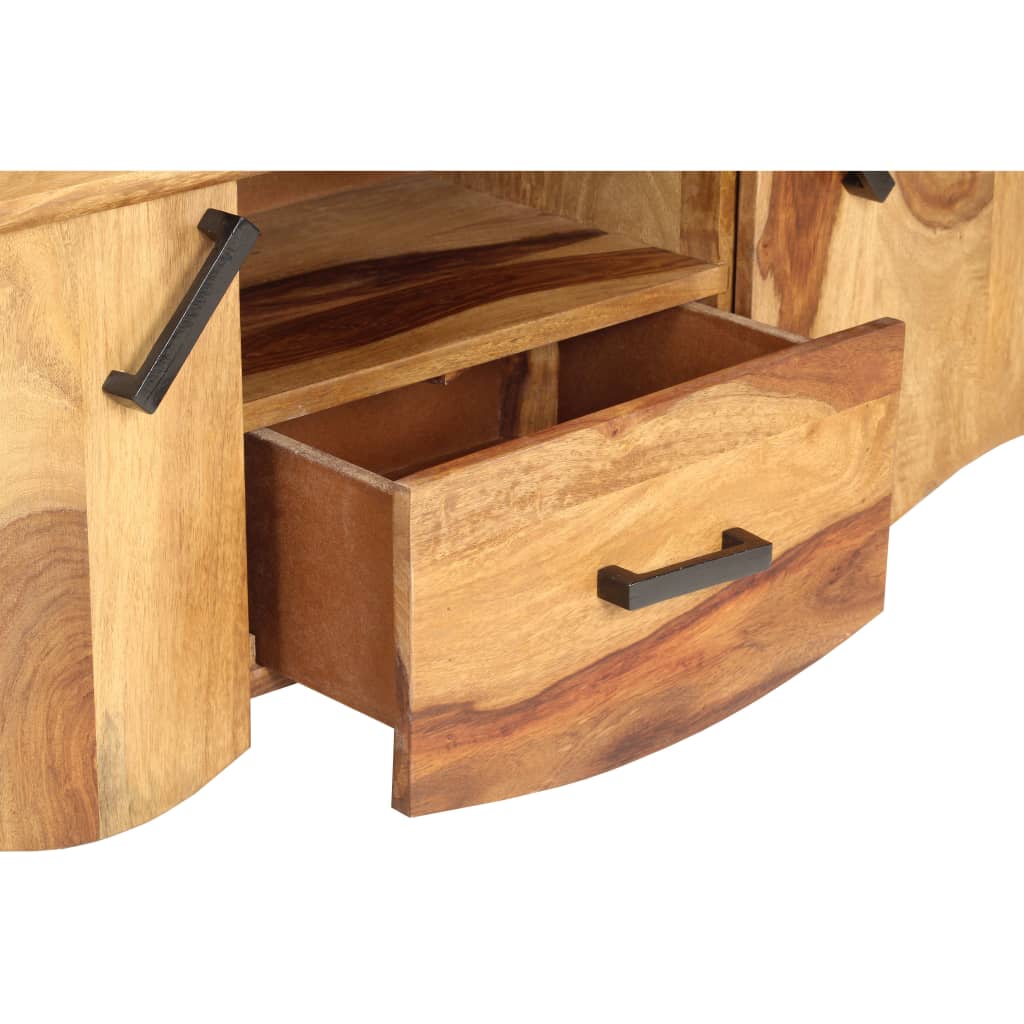 Tv-Bänk 115X30X42 Cm Massivt Trä
