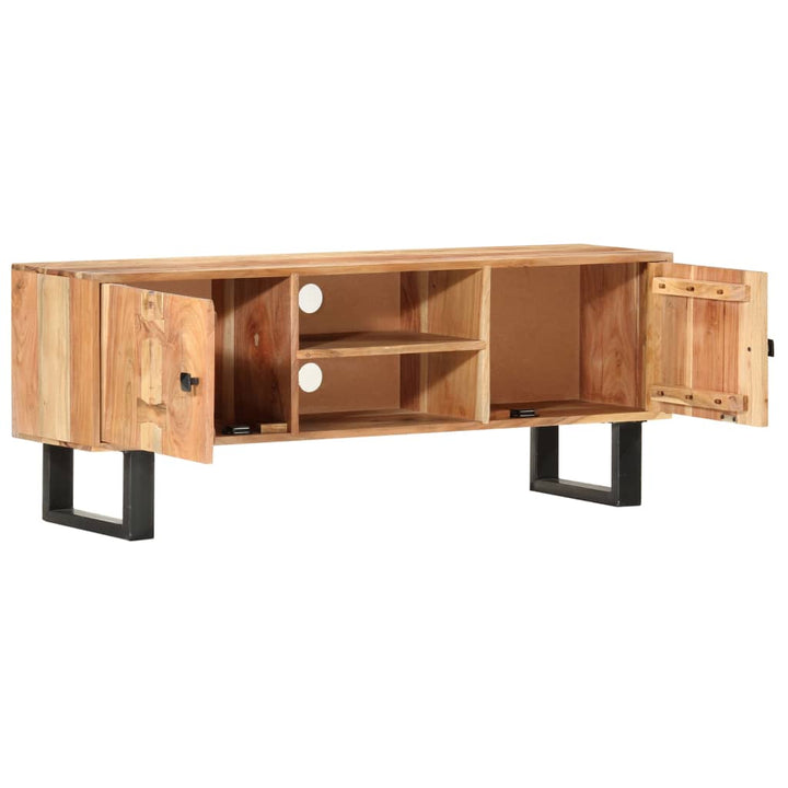 Tv-Bänk 118X30X45 Cm Massivt Akaciaträ