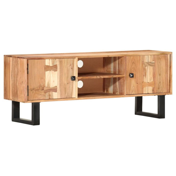 Tv-Bänk 118X30X45 Cm Massivt Akaciaträ