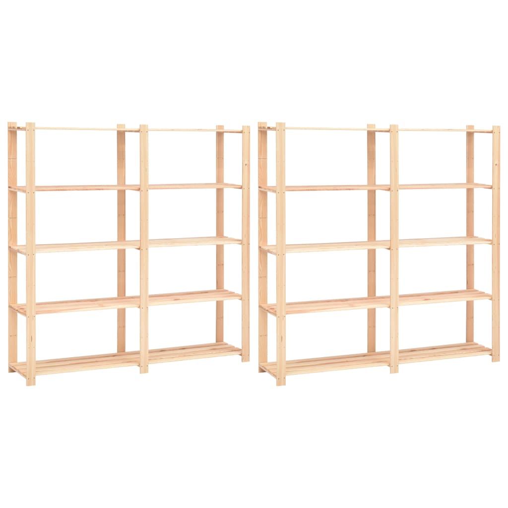Förvaringshylla 5 Hyllplan 170X38X170 Massiv Furu 500 Kg