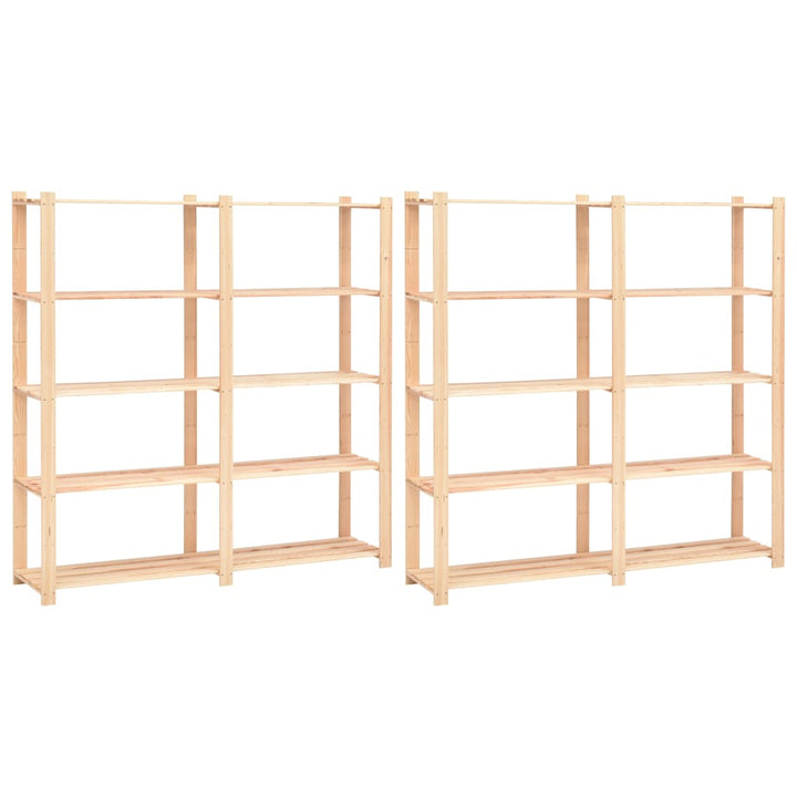 Förvaringshylla 5 Hyllplan 170X38X170 Massiv Furu 500 Kg